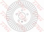 Trw DF6371 - Disco Freno Oe 13586855 Per Zafira Tourer C