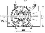 Prasco FD7582 - Ventola Radiatore Oe 1525891 Per B-Max, Fiesta Vi