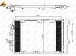 Nrf 35556 - Oe 1850098 Condensatore Aria Condizionata Con Essiccatore Per Zafira B, Astra H