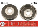 Trw DB4154 - Tamburo Freno Oe 6710010 Per Mondeo Ii