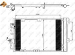 Nrf 35554 - Condensatore Aria Condizionata Oe 1850097 Con Essiccatore Per Zafira B, Astra H, Astra (A04)