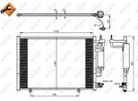 Nrf 350205 - Oe 1717509 Condensatore Aria Condizionata Con Essiccatore Per Fiesta Vi