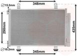 Van Wezel 52005116 Condensatore Climatizzatore Condensatore Climatizzatore Per Opel Agila (B) (H08) +Essiccatore