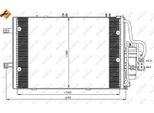 Nrf 35530 - Oe 13105999 Klimakondensator Mit Trockner FüR Combo, Combo Tour, Corsa C (X01), Tigra Twintop (X04)