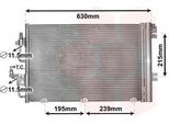Van Wezel 37005366 - Oe 1850096 Condensatore Aria Condizionata Con Essiccatore Per Astra H, Astra (A04), Zafira B