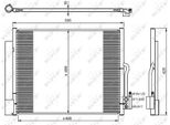 Nrf 350053 - Oe 13331005 Condensatore Aria Condizionata Con Essiccatore Per Meriva B (S10)