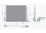 Magneti Marelli 350203872000 - Oe 1850154 Condensatore Aria Condizionata Con Essiccatore Per Meriva B (S10)