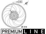Mahle Cff 118 000P - Ventola Radiatore Oe 13 41 332 Per Corsa C (X01), Combo Tour, Combo