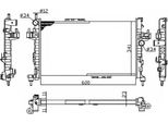 Nrf 54753A - Oe 1300259 Radiatore, Raffreddamento Motore Per Combo, Combo Tour, Corsa C (X01), Tigra Twintop (X04)