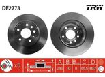 Trw DF2773 - Disco Freno Oe 90512910 Per Vectra B (J96)