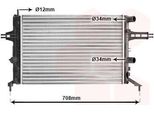 Van Wezel 37002257 - Oe 09202491 Radiatore, Raffreddamento Motore Per Astra G