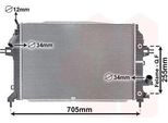 Van Wezel 37002460 - Oe 1300275 Radiatore, Raffreddamento Motore Per Zafira B