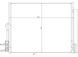Nrf 350478 - Oe 13361820 Condensatore Aria Condizionata Con Essiccatore Per Meriva B (S10)