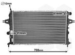 Van Wezel 37002252 - Oe 09119484 Radiatore, Raffreddamento Motore Per Astra G, Zafira A
