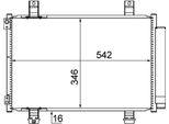Mahle Ac 611 000S - Oe 4709214 Condensatore Aria Condizionata Con Essiccatore Per Agila B