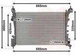 Van Wezel 37002574 - Oe 1300312 Radiatore, Raffreddamento Motore Per Adam, Corsa D (S07), Corsa E (X15)