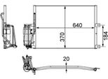 Mahle Ac 170 000S - Condensatore Aria Condizionata Oe 16 18 114 Con Essiccatore Per Vectra B (J96)