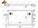 Nrf 58355 - Oe 1300258 Radiatore, Raffreddamento Motore Per Astra G, Astra (A04), Astra H, Zafira B, Zafira A