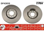 Trw DF4265S - Disco Freno Oe 93171500 Per Signum (Z03), Vectra C (Z02)