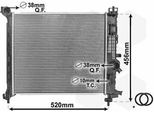 Radiatore Motore Van Wezel Per Opel Meriva