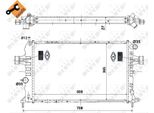 Nrf 58344 - Oe 1300267 Radiatore, Raffreddamento Motore Per Astra H, Zafira B