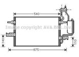 Prasco OL5349D - Oe 13128931 Condensatore Aria Condizionata Con Essiccatore Per Meriva (X03)