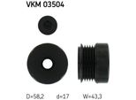 Skf Vkm 03504 - Puleggia Alternatore Oe 12 04 412 Per Zafira A, Zafira B, Vectra C (Z02), Signum (Z03), Corsa C (X01), Astra G