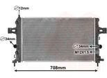 Van Wezel 37002363 - Oe 1300266 Radiatore, Raffreddamento Motore Per Zafira B, Astra H, Astra (A04)
