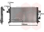 Van Wezel 37002383 - Oe 1300271 Radiatore, Raffreddamento Motore Per Astra H, Astra (A04)