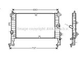 Prasco OL2346 - Oe 1300260 Radiatore, Raffreddamento Motore Per Meriva (X03)