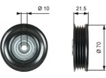 Gates T36747 - Oe 4709356 Puleggia Folle, Cinghia A V Per Agila B