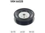 Skf Vkm 66028 - Oe 47 09 356 Puleggia Folle, Cinghia A V Per Agila B