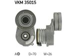 Skf Vkm 35015 - Oe 12 04 641 Spannrolle, Keilrippenriemen Per Astra G, Astra H, Combo, Combo Tour, Corsa C (X01), Meriva (X03)