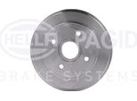 Hella 8DT 355 301-031 - Oe 4706672 Tamburo Del Freno Con Mozzo Ruota Per Agila A