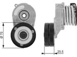 Gates T38432 - Oe 1204641 Spannrolle, Keilrippenriemen Per Astra G, Astra H, Combo, Combo Tour, Corsa C (X01), Meriva (X03)