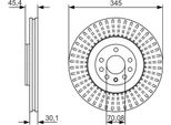 Bosch 0 986 479 A24 - Disco Freno Oe 569154 Per Signum (Z03), Vectra C (Z02)