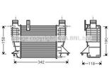 Prasco RTA4338 - Intercooler Oe 144609U20A Per Note (E11, NE11), Clio Iii, Modus (F/JP0)