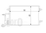 Abakus 053-016-0014 - Condensatore Aria Condizionata Oe 8D0260401G Per A4 (8D), Passat (3B)