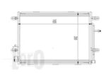 Abakus 003-016-0015 - Condensatore Aria Condizionata Oe 8E0260401N Per A4 (8H), A4 (8E), Exeo (3R)