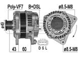 Era 209526A - Alternatore Oe A003TJ2481 Per Qashqai +2 I (J10), X-Trail (T31), Koleos I (Hy)