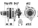 Era 209392A - Alternatore Oe 98 056 439 Per Combo, Combo Tour, Corsa C (X01), Meriva (X03), Astra H