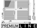 Mahle Ac 596 000P - Oe 13331005 Condensatore Aria Condizionata Con Essiccatore Per Meriva B (S10)