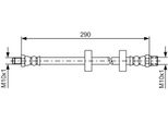 Bosch 1 987 476 334 - Oe 861 611 707 B Bremsschlauch FüR Polo (80, 86C)