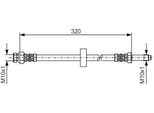 Bosch 1 987 476 317 - Oe 6U0 611 701 Bremsschlauch FüR Felicia (6U), Caddy Ii (9K)