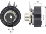 Gates T43046 - Oe 030109243D Puleggia Tenditore, Cinghia Di Distribuzione Per Arosa (6H), Cordoba (6K), Ibiza (6K), Inca (6K), Felicia (6U), Octavia I (1U), Polo (6N), Polo (6V), Polo Playa, Vento (1H), Caddy Ii (9K), Golf Iii (1H), Lupo (6E1, 6X1)