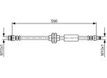 Bosch 1 987 481 708 - Tubo Freno Oe 4406251 Per Movano B (X62)