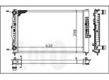 Abakus 053-017-0050 - Oe 8D0121251AT Radiatore, Raffreddamento Motore Per A4 (8D), A6 (4B)