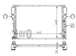 Abakus 054-017-0033 - Oe 2115001302 Radiatore, Raffreddamento Motore Per Classe E (W211), Classe E (S211)