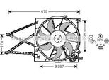Prasco OL7524 - Ventola Radiatore Oe 1314453 Per Astra G, Zafira A