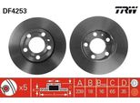 Trw DF4253 - Oe 6Q0 615 301 A Disco Freno Per Fabia Ii (54), Fabia I (6Y), Fox (5Z), Polo (9N)